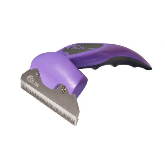 FOOLEE - Furminator za pse, ljubičasti, L