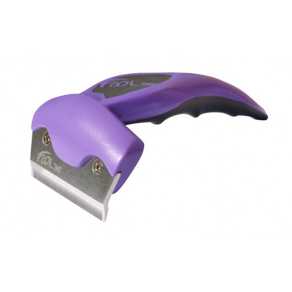 FOOLEE - Furminator za pse, ljubičasti, M