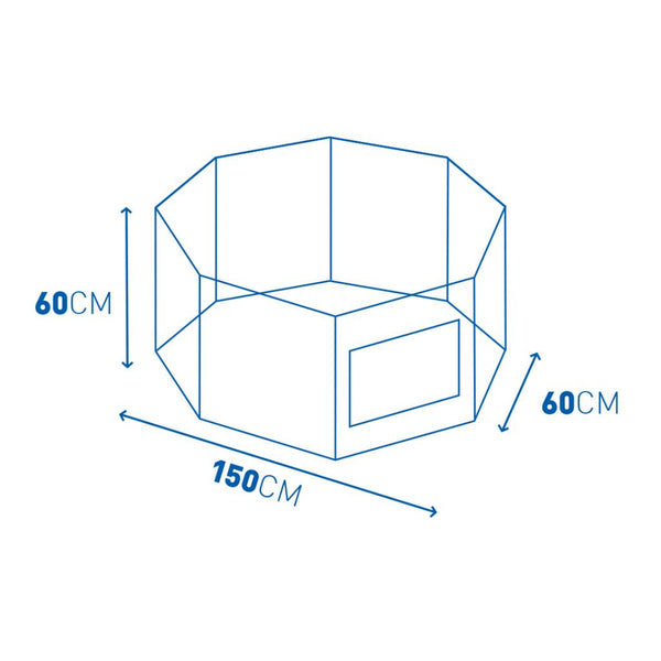 DUVO PLUS -  Puppy Run with Door & Net & Hooks