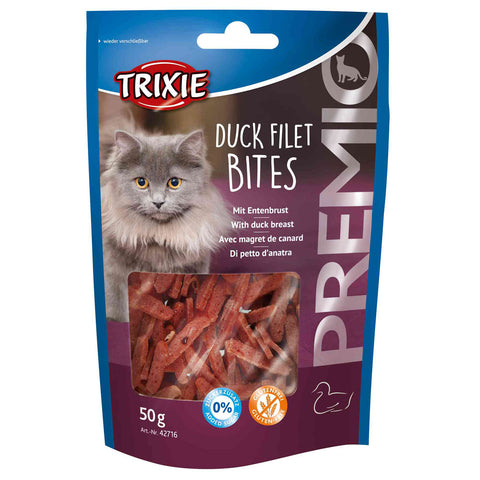 TRIXIE - poslastice za mačke - Premio zalogaji od pačjeg filea 50 gr