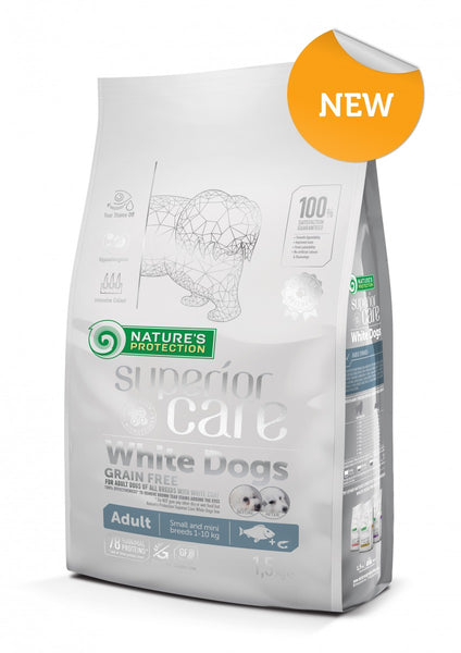 NATURES PROTECTION - SC WHITE DOG GF ADULT | Mini - White Fish
