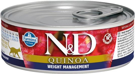 N&D CAT - Quinoa GF Can | Weight Management 80gr