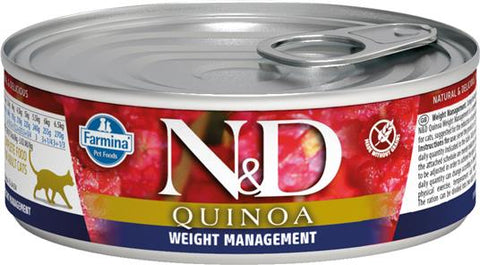 N&D CAT - Quinoa GF Can | Weight Management 80gr