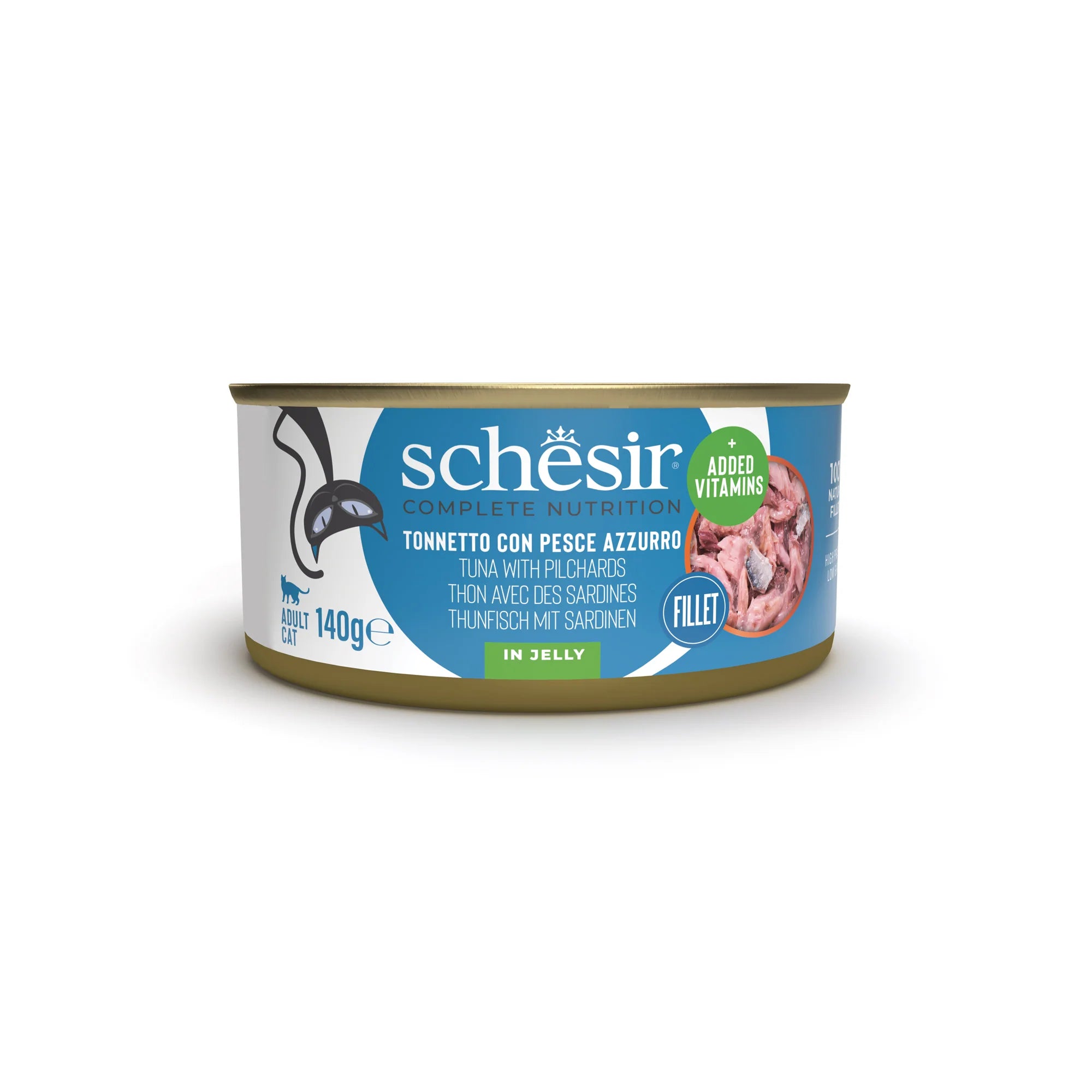 SCHESIR CAT - Complete Nutrition Can Tuna & Pilchards 140gr