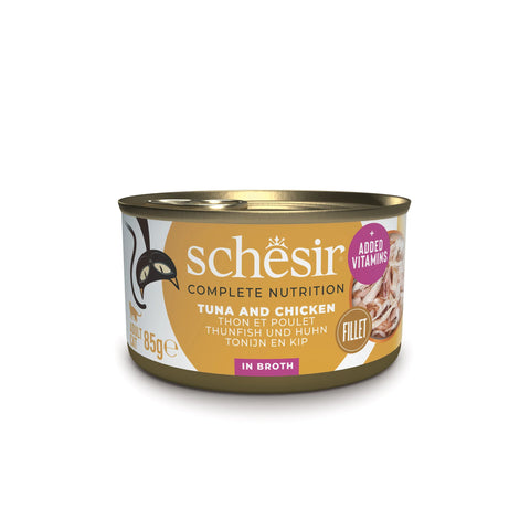 SCHESIR CAT - Complete Nutrition Can Tuna & Chicken In Cooking Water 85gr