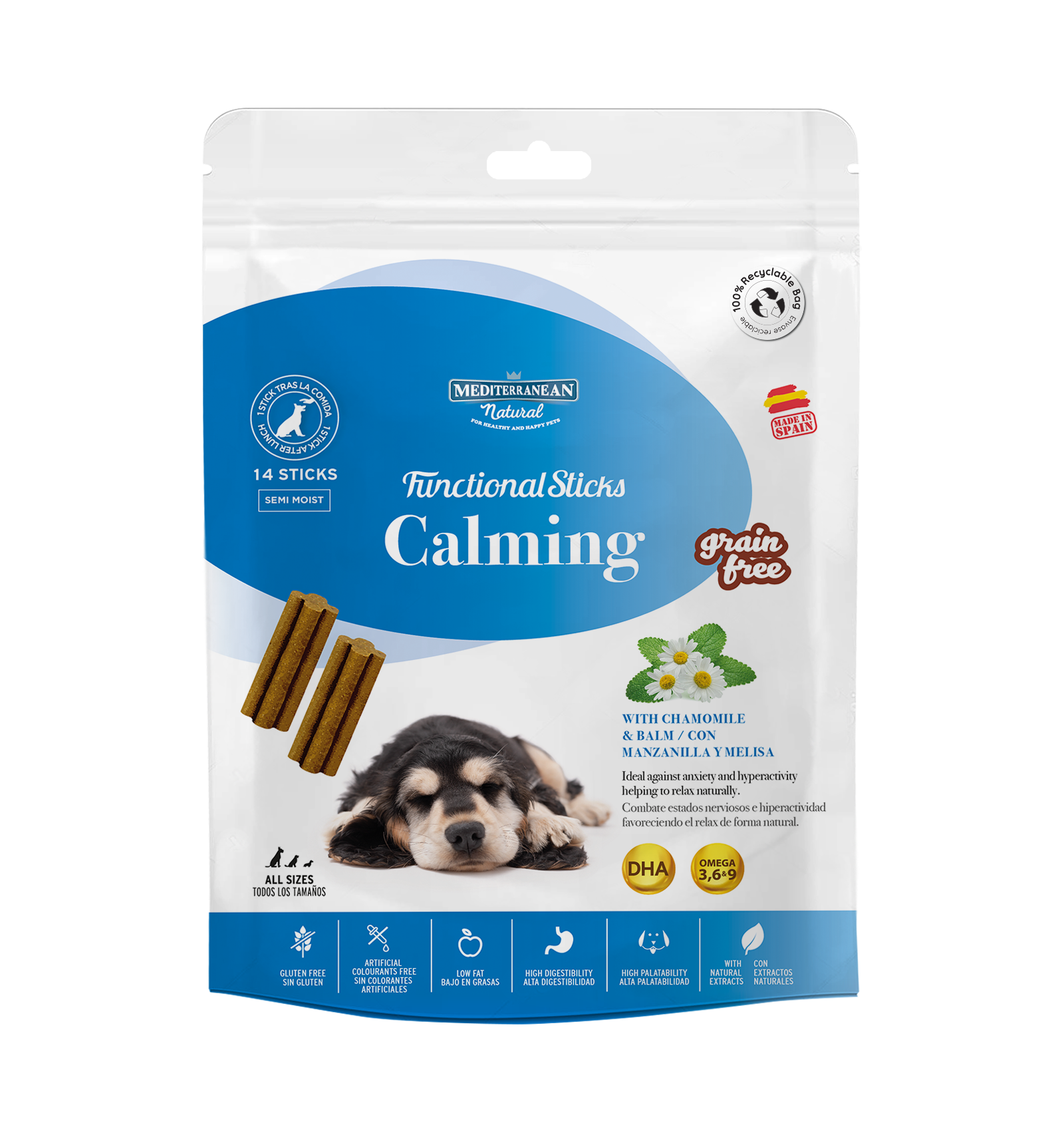 MEDITERRANEAN NATURAL - Calming Snacks 150gr