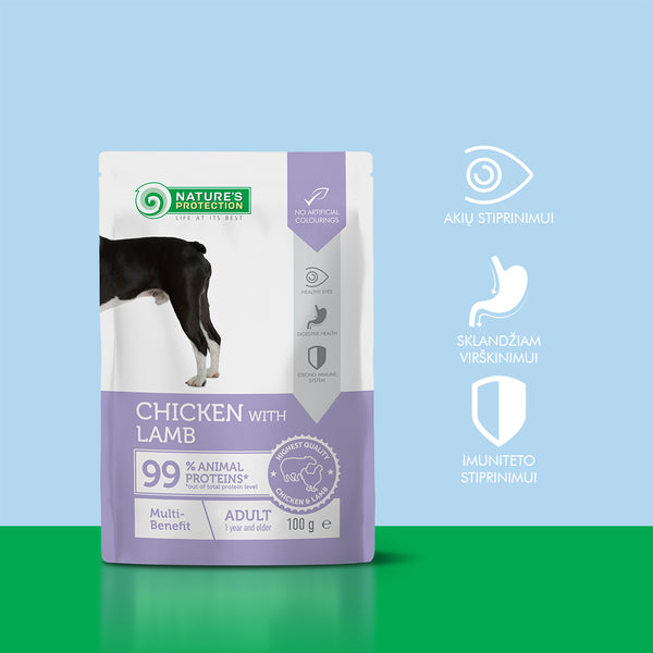 NATURES PROTECTION - POUCH | All Breed Multibenefit Chicken & Lamb