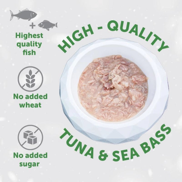 NATURES PROTECTION - SC White Dogs ADULT - POUCH | All Breed Tuna & Sea Bass 5x70gr