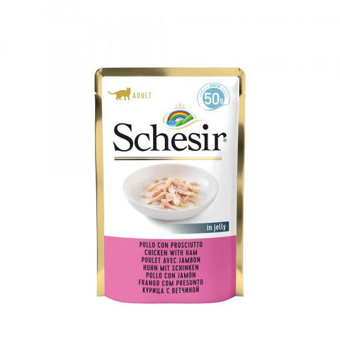 SCHESIR CAT - Pouch Chicken & Ham 5x50gr