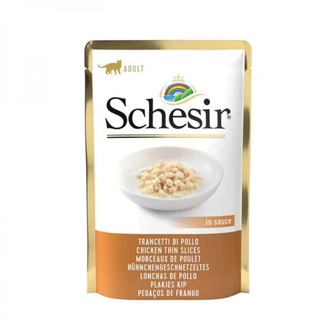 SCHESIR CAT - Pouch  Chicken Thin Slices 5x85gr