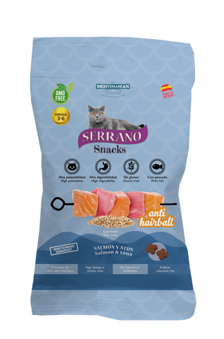 MEDITERRANEAN NATURAL - Serrano Snacks Salmon & Tuna 50 gr