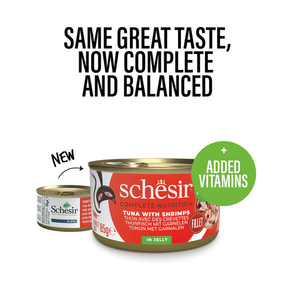 SCHESIR CAT - Complete Nutrition Can Tuna & Shrimps 85gr