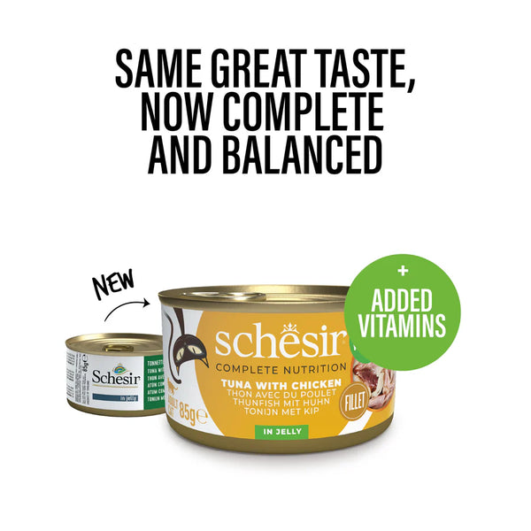 SCHESIR CAT - Complete Nutrition Can Tuna & Chicken 85gr