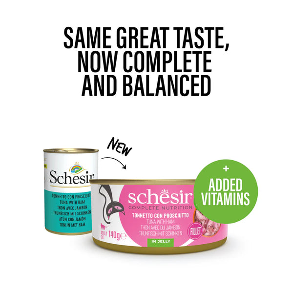 SCHESIR CAT - Complete Nutrition Can Tuna & Ham 140gr
