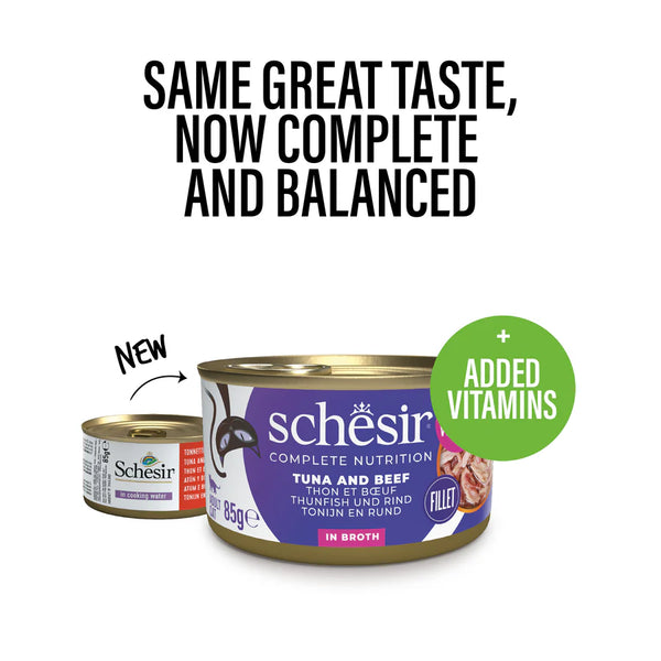 SCHESIR CAT - Complete Nutrition Can Tuna & Beef 85gr