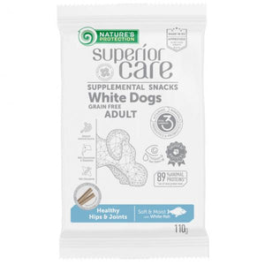 NATURES PROTECTION SNACKS - White Dogs Adult | Healthy Hips&Joints - White Fish