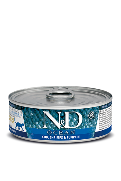 N&D CAT - Ocean GF Can | Codfish & Shripms & Pumpkin 
