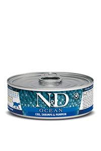 N&D CAT - Ocean GF Can | Codfish & Shripms & Pumpkin 