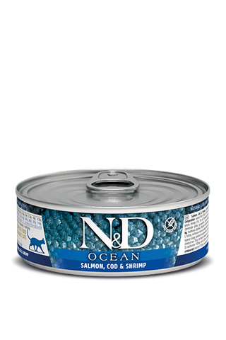 N&D CAT - Ocean GF Can | Salmon & Codfish & Shrimps 