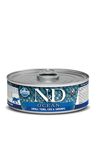 N&D CAT - Ocean GF Can | Sea Small Tuna & Codfish & Shrimps