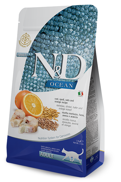 N&D CAT - Ocean Adult Cod & Orange - Spelt&Oats