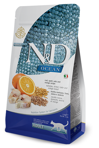 N&D CAT - Ocean Adult Cod & Orange - Spelt&Oats