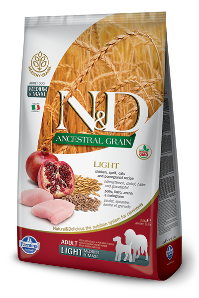 N&D - Low Grain Adult Medium & Maxi Light Chicken & Pomegranate