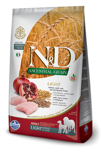 N&D - Low Grain Adult Medium & Maxi Light Chicken & Pomegranate
