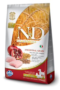 N&D - Low Grain Adult Mini & Medium Light Chicken & Pomegranate