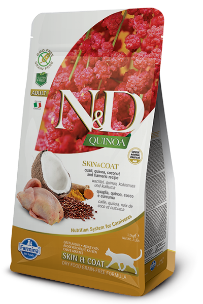 N&D - Quinoa GF Skin & Coat Quail