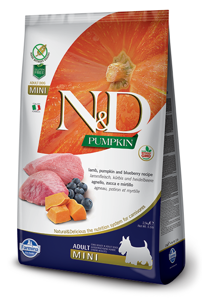 N&D - Pumpkin GF Adult Mini Lamb & Blueberry