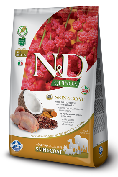 N&D - Quinoa GF Skin & Coat Quail