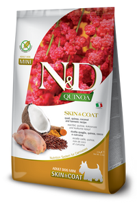 N&D - Quinoa GF Mini Skin & Coat Quail