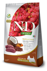 N&D - Quinoa GF Mini Skin & Coat Venison
