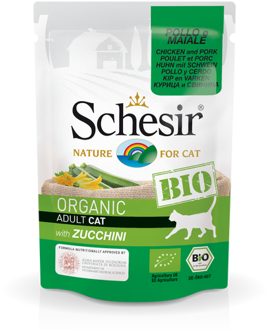 SCHESIR CAT - Bio Pouch Chicken & Pork