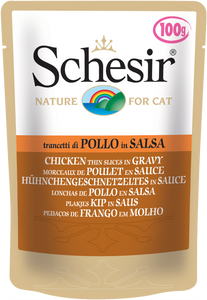 SCHESIR CAT - Pouch 100gr Chicken Thin Slices