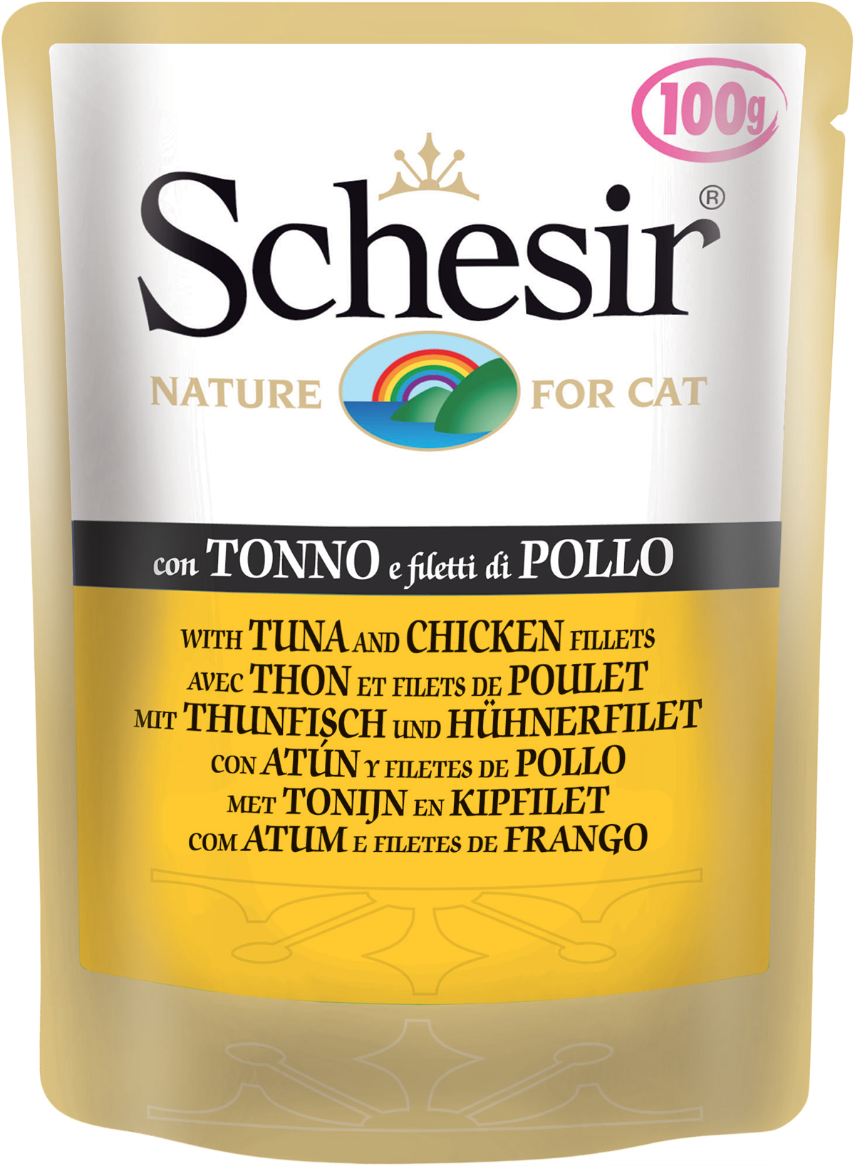SCHESIR CAT - Pouch 100gr Tuna & Chicken