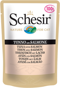 SCHESIR CAT - Pouch 100gr Tuna & Salmon