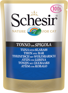SCHESIR CAT - Pouch 100gr Tuna & Seabass