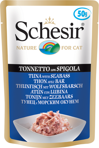 SCHESIR CAT - Pouch 50gr Tuna & Seabass