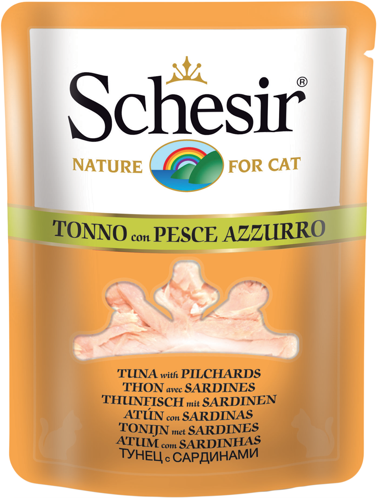 SCHESIR CAT - Pouch 70gr Tuna & Pilchard