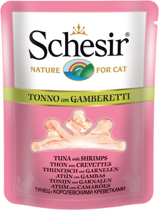SCHESIR CAT - Pouch 70gr Tuna & Shrimps