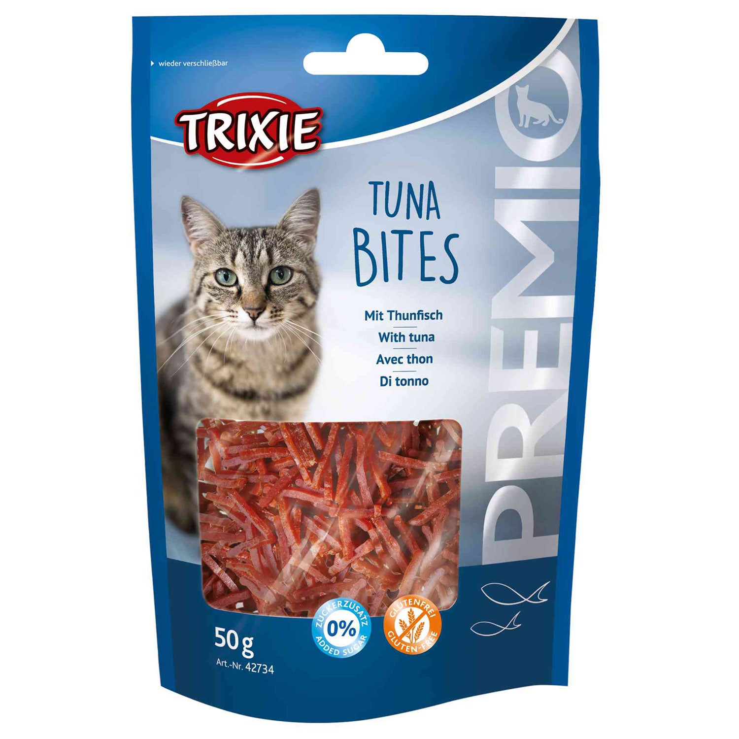 TRIXIE - poslastice za mačke - Premio zalogajčići tune 50 gr