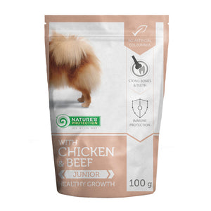 NATURES PROTECTION - POUCH | Junior Mini - Beef & Chicken