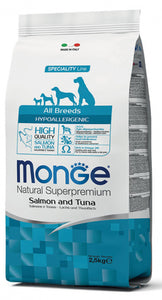 MONGE - All Breeds Adult - Hypoallergenic, Losos i tuna