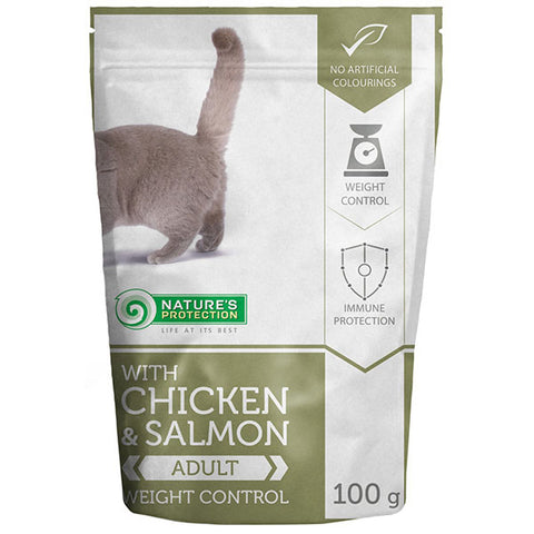 NATURES PROTECTION POU - ADULT | Weigt Control - Chicken&Salmon