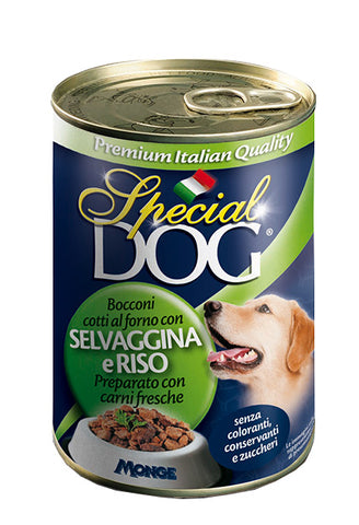 Special Dog - Vlažna hrana za pse, komadići divljači sa rižom