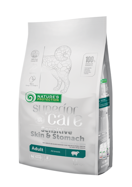 NATURES PROTECTION - SC SENSITIVE SKIN & STOMACH ADULT | All Breeds - Lamb
