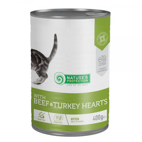 NATURES PROTECTION - CAN | KITTEN - Beef & Turkey hearts